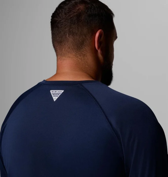 Men Collegiate PFG Terminal Tackle™ Long Sleeve Shirt – Big – Michigan