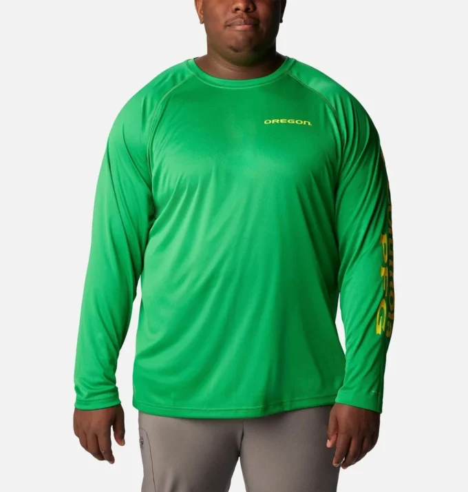 Men Collegiate PFG Terminal Tackle™ Long Sleeve Shirt – Big – Oregon