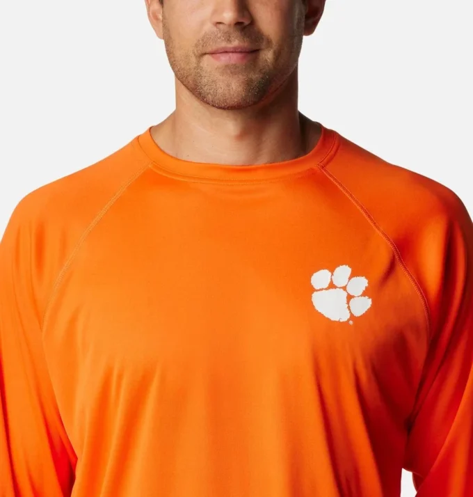 Men Collegiate PFG Terminal Tackle Long Sleeve Shirt – Clemson Men Collegiate PFG Terminal Tackle Long Sleeve Shirt – Clemson