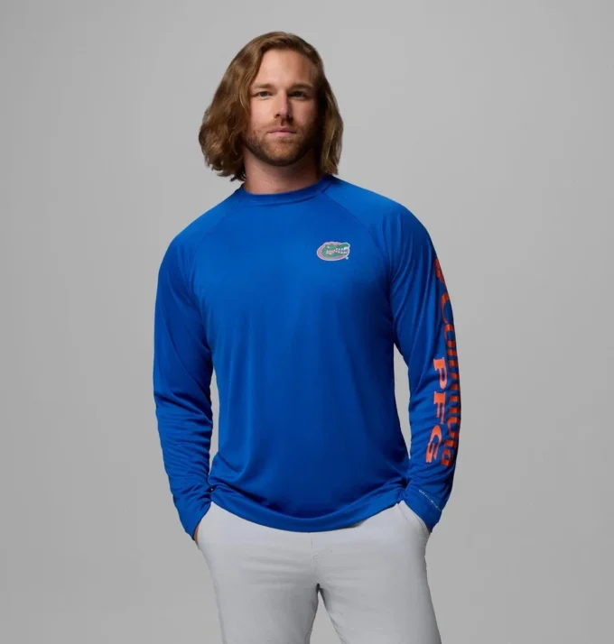 Men Collegiate PFG Terminal Tackle™ Long Sleeve Shirt – Florida
