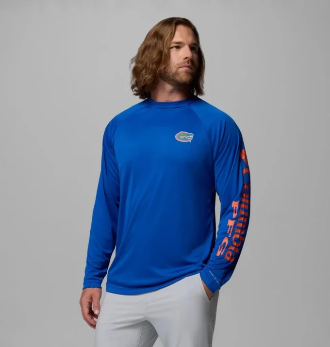 Men Collegiate PFG Terminal Tackle™ Long Sleeve Shirt – Florida