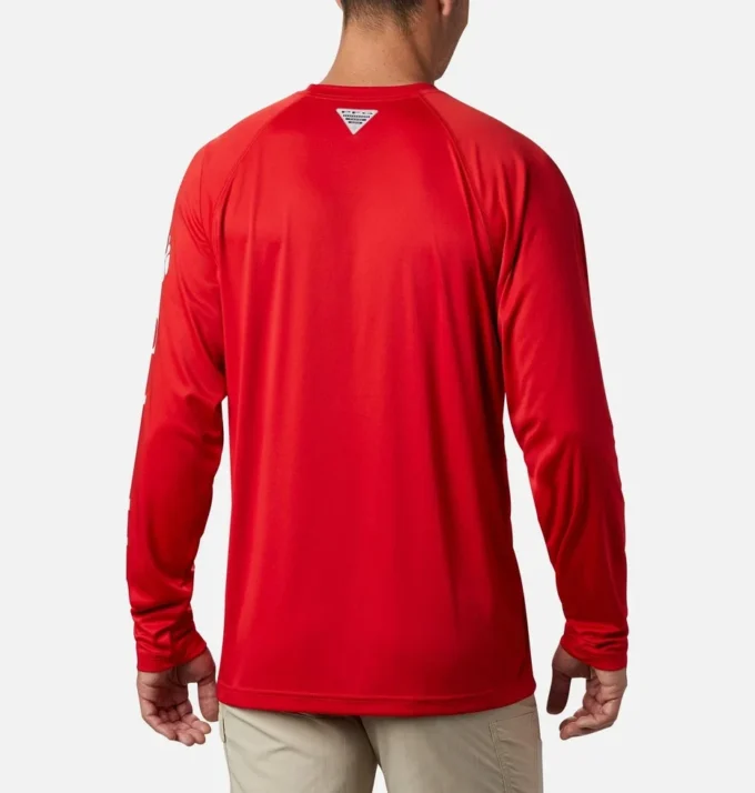 Men Collegiate PFG Terminal Tackle Long Sleeve Shirt – Georgia Men Collegiate PFG Terminal Tackle Long Sleeve Shirt – Georgia