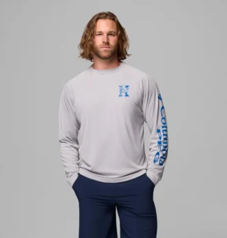 Men Collegiate PFG Terminal Tackle™ Long Sleeve Shirt – Kentucky