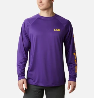 Men Collegiate PFG Terminal Tackle™ Long Sleeve Shirt – LSU Men Collegiate PFG Terminal Tackle™ Long Sleeve Shirt – LSU