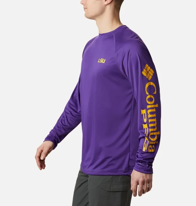 Men Collegiate PFG Terminal Tackle™ Long Sleeve Shirt – LSU