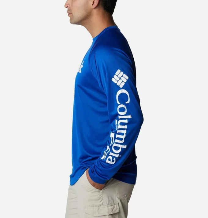 Men Collegiate PFG Terminal Tackle™ Long Sleeve Shirt – Tall – Kentucky