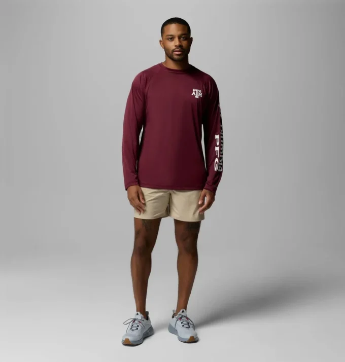 Men Collegiate PFG Terminal Tackle™ Long Sleeve Shirt – Texas A&M