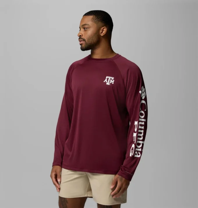 Men Collegiate PFG Terminal Tackle™ Long Sleeve Shirt – Texas A&M