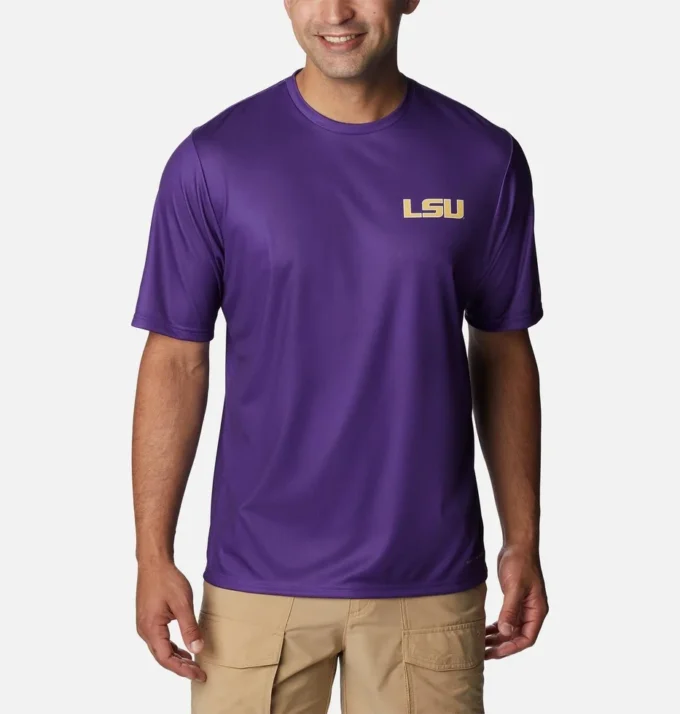 Men Collegiate PFG Terminal Tackle™ Short Sleeve Shirt – LSU Men Collegiate PFG Terminal Tackle™ Short Sleeve Shirt – LSU