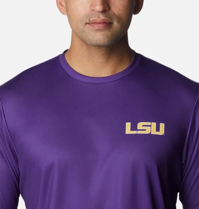 Men Collegiate PFG Terminal Tackle™ Short Sleeve Shirt – LSU Men Collegiate PFG Terminal Tackle™ Short Sleeve Shirt – LSU