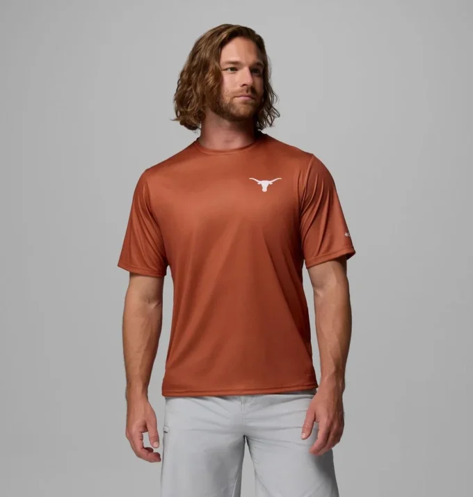 Men Collegiate PFG Terminal Tackle™ Short Sleeve Shirt – Texas Men Collegiate PFG Terminal Tackle™ Short Sleeve Shirt – Texas