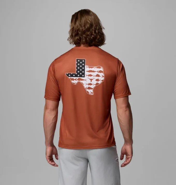 Men Collegiate PFG Terminal Tackle™ Short Sleeve Shirt – Texas Men Collegiate PFG Terminal Tackle™ Short Sleeve Shirt – Texas