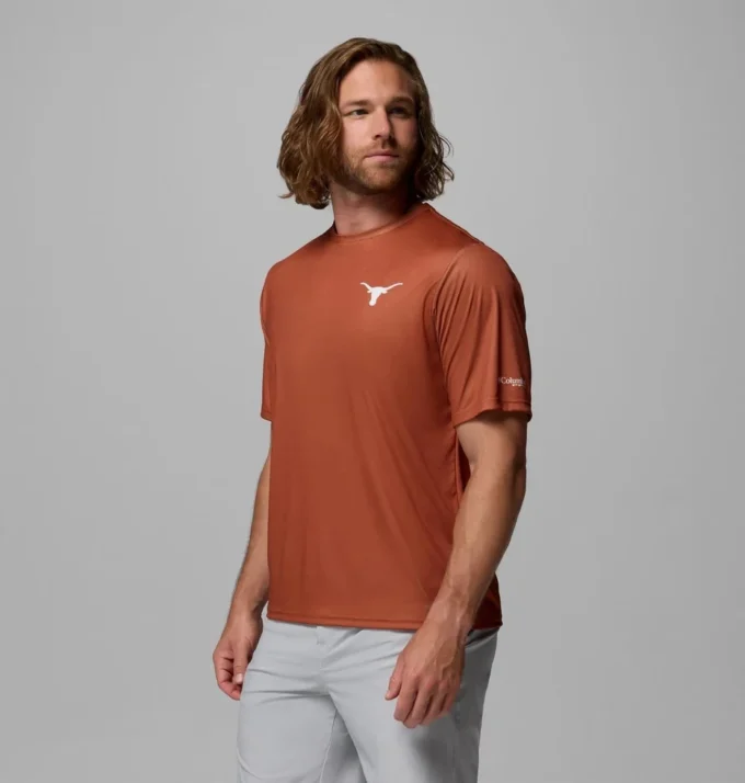 Men Collegiate PFG Terminal Tackle™ Short Sleeve Shirt – Texas Men Collegiate PFG Terminal Tackle™ Short Sleeve Shirt – Texas