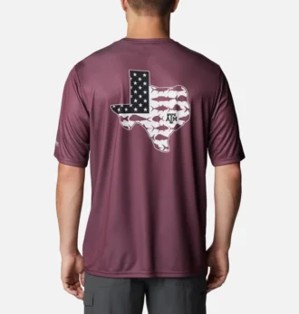 Men Collegiate PFG Terminal Tackle™ Short Sleeve Shirt – Texas A&M