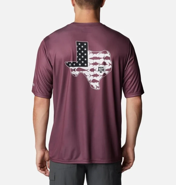 Men Collegiate PFG Terminal Tackle™ Short Sleeve Shirt – Texas A&M Men Collegiate PFG Terminal Tackle™ Short Sleeve Shirt – Texas A&M