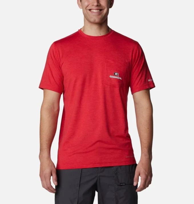 Men Collegiate Tech Trail™ Short Sleeve Shirt – Georgia