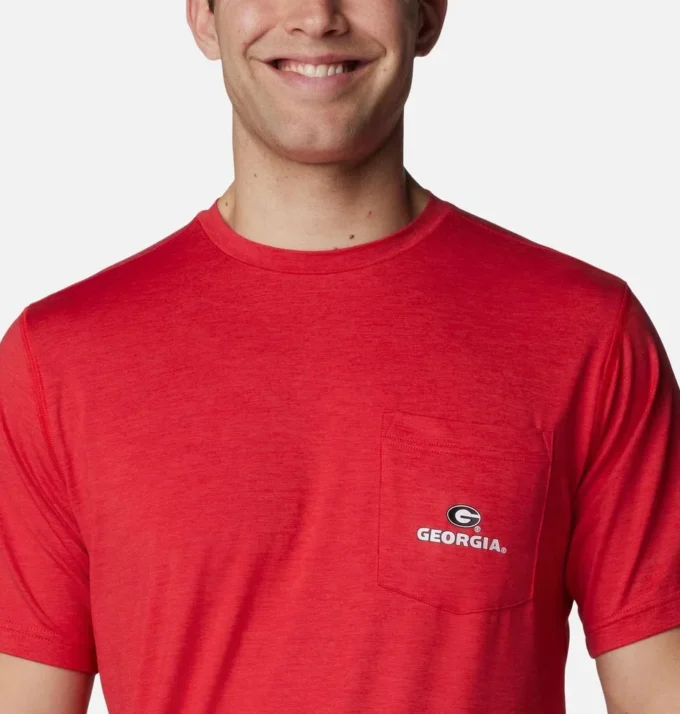 Men Collegiate Tech Trail™ Short Sleeve Shirt – Georgia