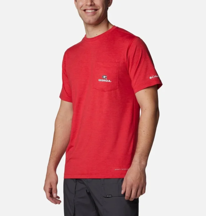 Men Collegiate Tech Trail™ Short Sleeve Shirt – Georgia