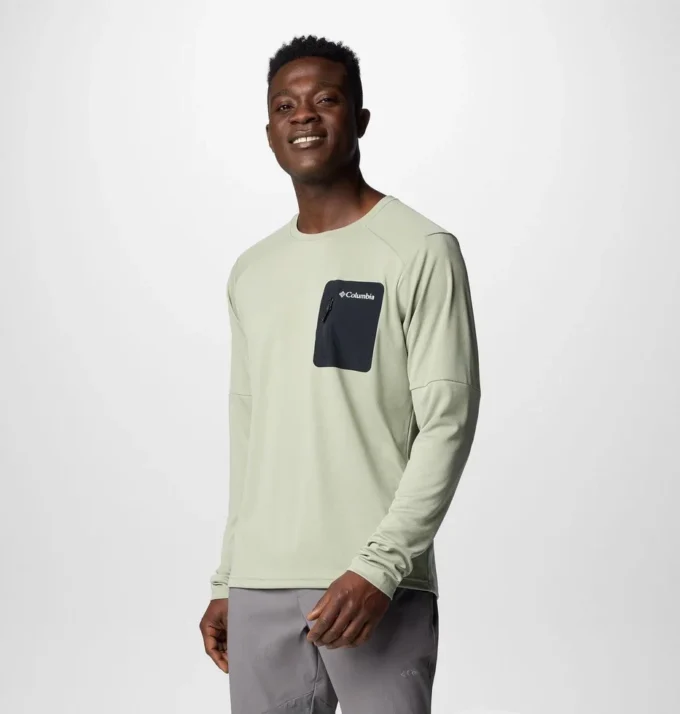 Men Columbia Tech™ Knit Long Sleeve Crew Men Columbia Tech™ Knit Long Sleeve Crew