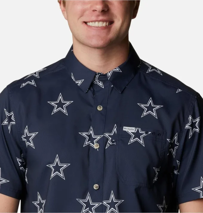 Men Dallas Cowboys PFG Super Slack Tide Shirt Men Dallas Cowboys PFG Super Slack Tide Shirt