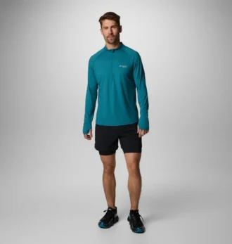 Men Endless Trail™ Half Zip Mesh Long Sleeve Shirt