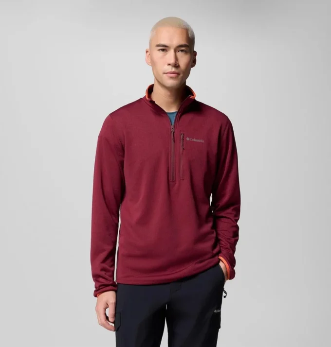 Men Essential Hike™ Grid Fleece Half Zip Pullover Men Essential Hike™ Grid Fleece Half Zip Pullover