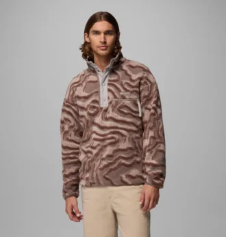 Men Helvetia™ II Printed Half Snap Printed Fleece Pullover