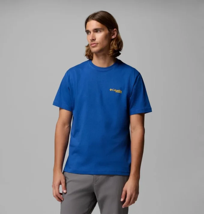 Men Marques Flag Br PHG Short Sleeve T-Shirt