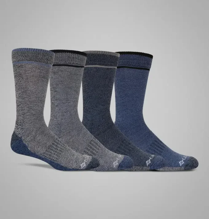 Men Moisture Control Vital Crew Socks – 4 Pack