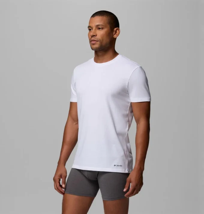 Men Performance Cotton Stretch Crew – 3 pack