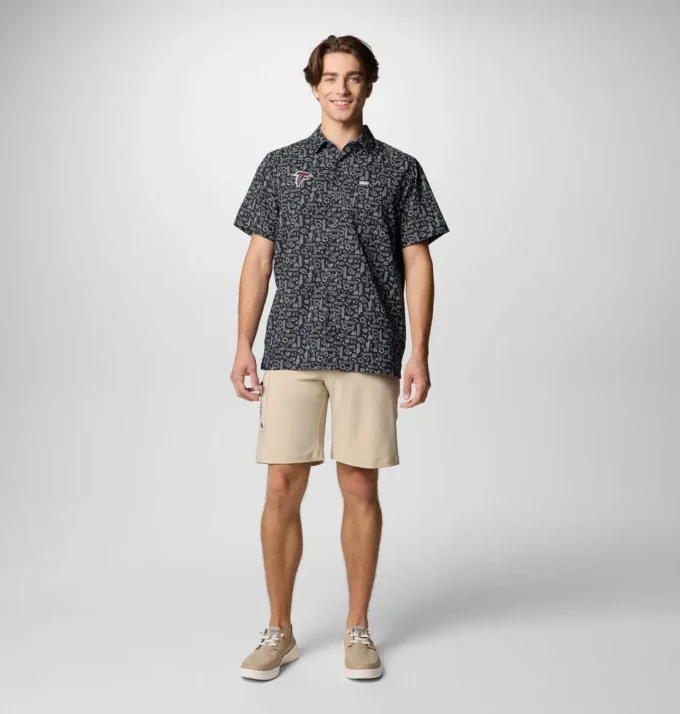 Men PFG Super Slack Tide™ Short Sleeve Shirt – Atlanta Falcons Men PFG Super Slack Tide™ Short Sleeve Shirt – Atlanta Falcons