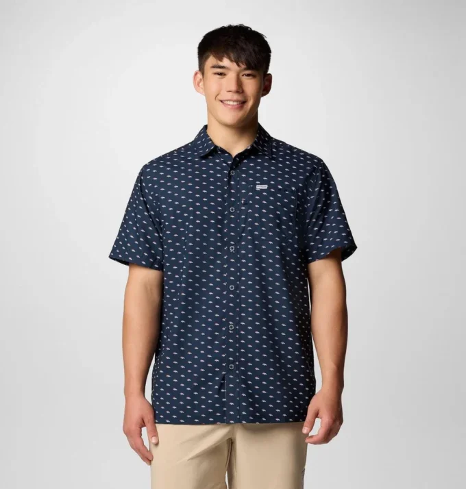 Men PFG Super Slack Tide™ Short Sleeve Shirt – Denver Broncos Men PFG Super Slack Tide™ Short Sleeve Shirt – Denver Broncos