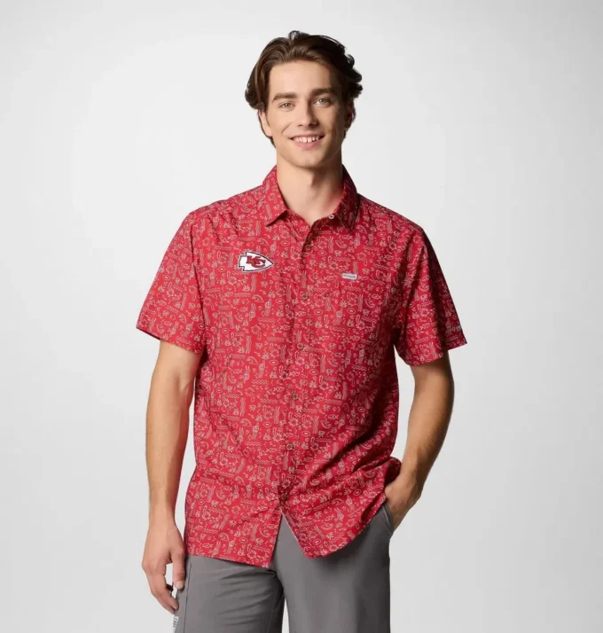 Men PFG Super Slack Tide™ Short Sleeve Shirt – Kansas City Chiefs Men PFG Super Slack Tide™ Short Sleeve Shirt – Kansas City Chiefs