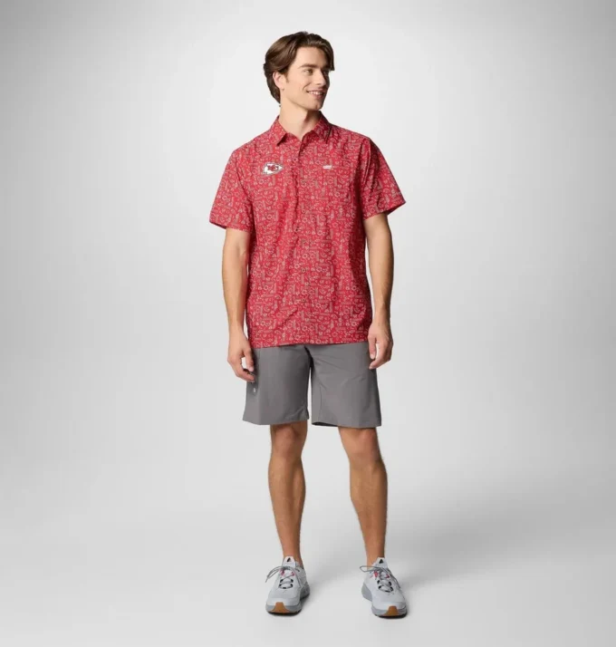 Men PFG Super Slack Tide™ Short Sleeve Shirt – Kansas City Chiefs Men PFG Super Slack Tide™ Short Sleeve Shirt – Kansas City Chiefs