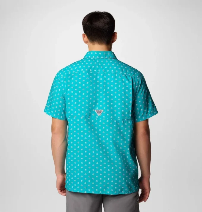 Men PFG Super Slack Tide™ Short Sleeve Shirt – Miami Dolphins Men PFG Super Slack Tide™ Short Sleeve Shirt – Miami Dolphins