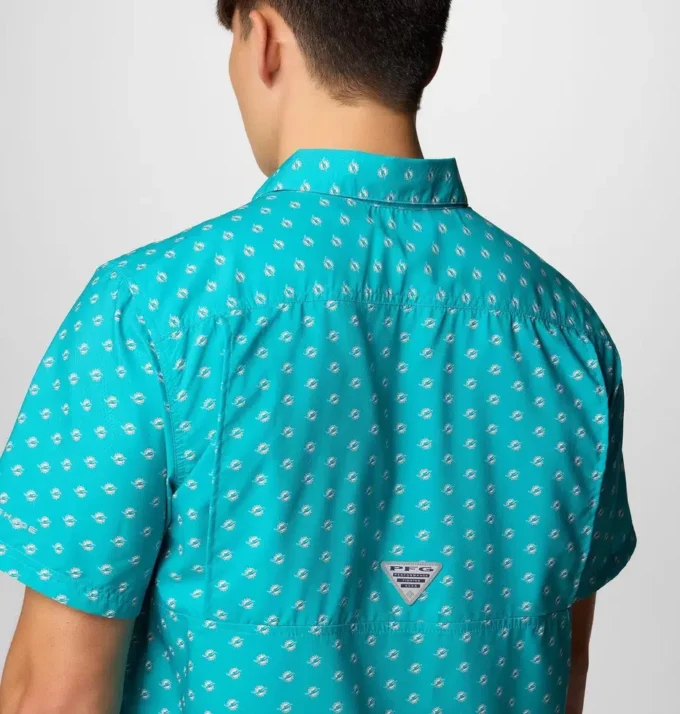 Men PFG Super Slack Tide™ Short Sleeve Shirt – Miami Dolphins Men PFG Super Slack Tide™ Short Sleeve Shirt – Miami Dolphins