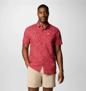 Men PFG Super Slack Tide™ Short Sleeve Shirt – San Francisco 49ers Men PFG Super Slack Tide™ Short Sleeve Shirt – San Francisco 49ers