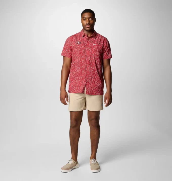 Men PFG Super Slack Tide™ Short Sleeve Shirt – San Francisco 49ers Men PFG Super Slack Tide™ Short Sleeve Shirt – San Francisco 49ers