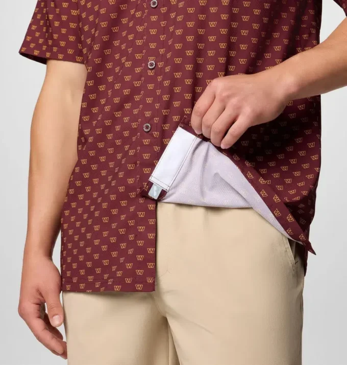 Men PFG Super Slack Tide™ Short Sleeve Shirt – Washington Commanders Men PFG Super Slack Tide™ Short Sleeve Shirt – Washington Commanders