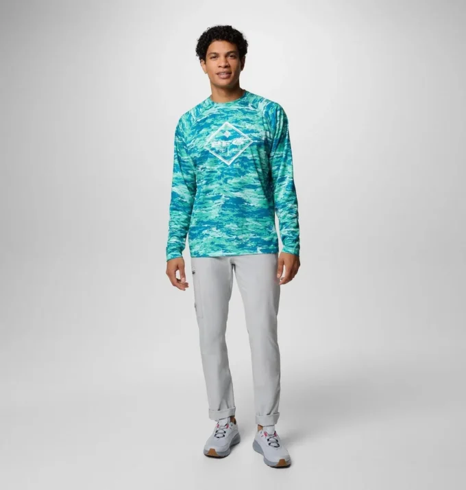 Men PFG Super Solar Stream™ Graphic Long Sleeve Shirt Men PFG Super Solar Stream™ Graphic Long Sleeve Shirt