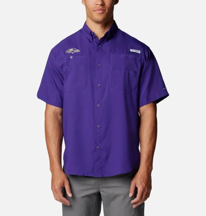 Men PFG Tamiami™ Short Sleeve Shirt – Baltimore Ravens Men PFG Tamiami™ Short Sleeve Shirt – Baltimore Ravens