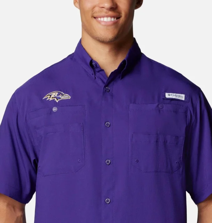 Men PFG Tamiami™ Short Sleeve Shirt – Baltimore Ravens Men PFG Tamiami™ Short Sleeve Shirt – Baltimore Ravens