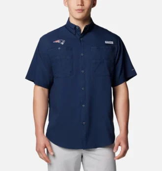 Men PFG Tamiami™ Short Sleeve Shirt – New England Patriots