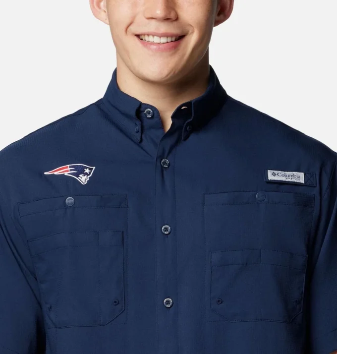 Men PFG Tamiami™ Short Sleeve Shirt – New England Patriots Men PFG Tamiami™ Short Sleeve Shirt – New England Patriots