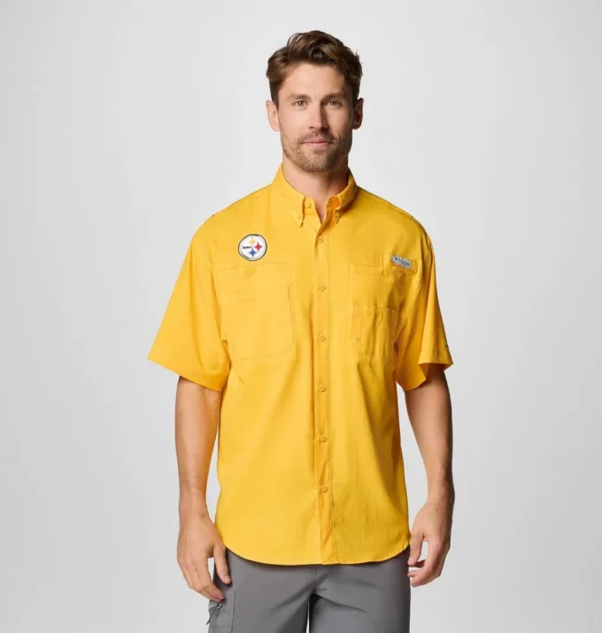 Men PFG Tamiami™ Short Sleeve Shirt – Pittsburgh Steelers Men PFG Tamiami™ Short Sleeve Shirt – Pittsburgh Steelers