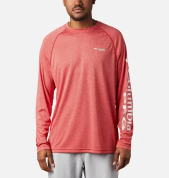 Men PFG Terminal Tackle™ Heather Long Sleeve Shirt