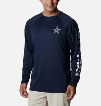 Men PFG Terminal Tackle™ Long Sleeve Shirt – Dallas Cowboys