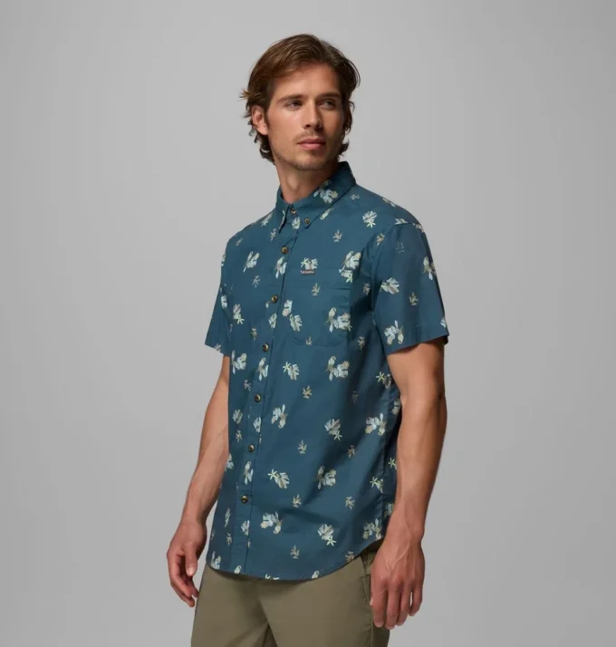 Men Rapid Rivers™ Printed Short Sleeve Shirt – Tall