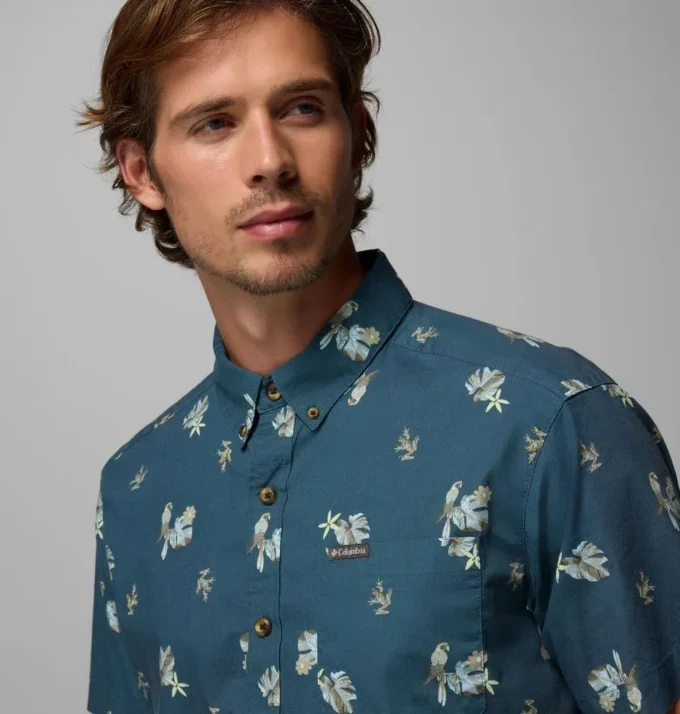 Men Rapid Rivers™ Printed Short Sleeve Shirt – Tall