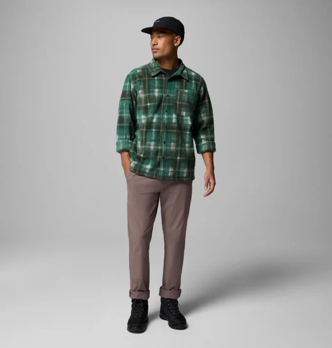 Men Steens Mountain™ Printed Fleece Shirt Jacket II – Tall